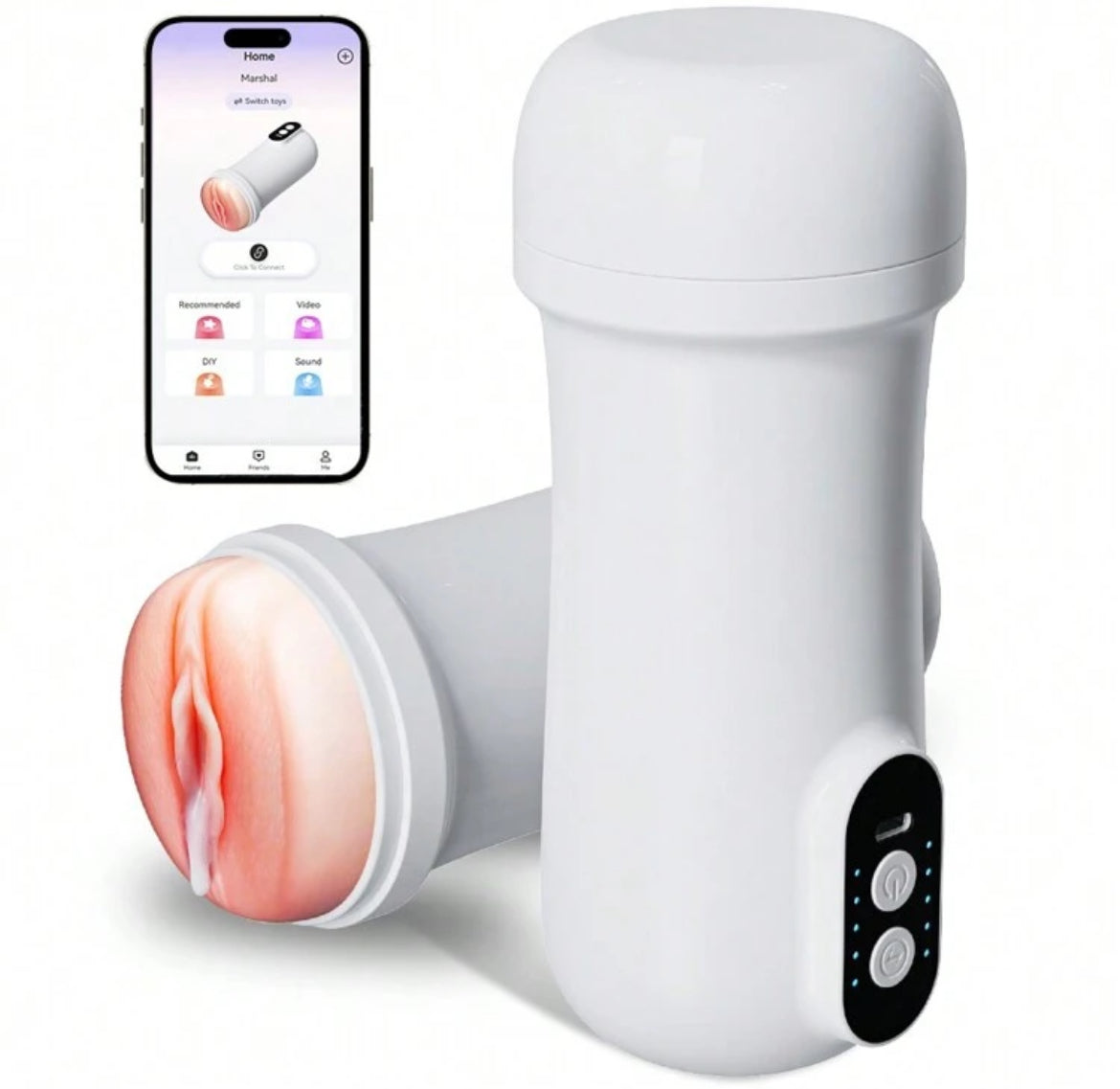 Masturbador masculino automático ice toy (manejo bluetooth)