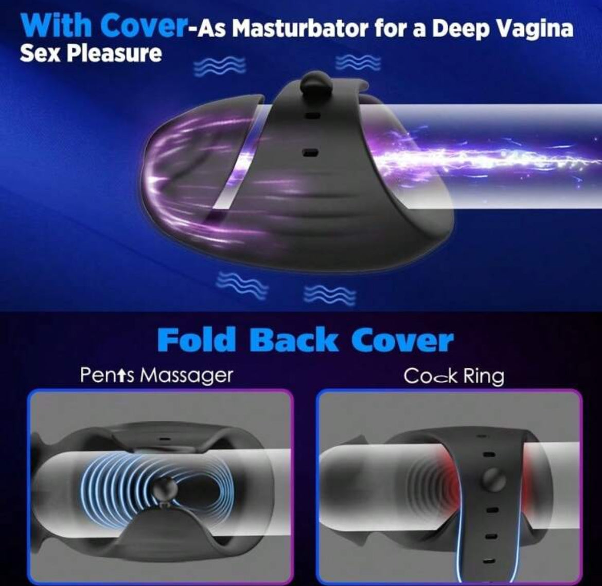Masturbador CX5 automático de pene con vibración preliminar