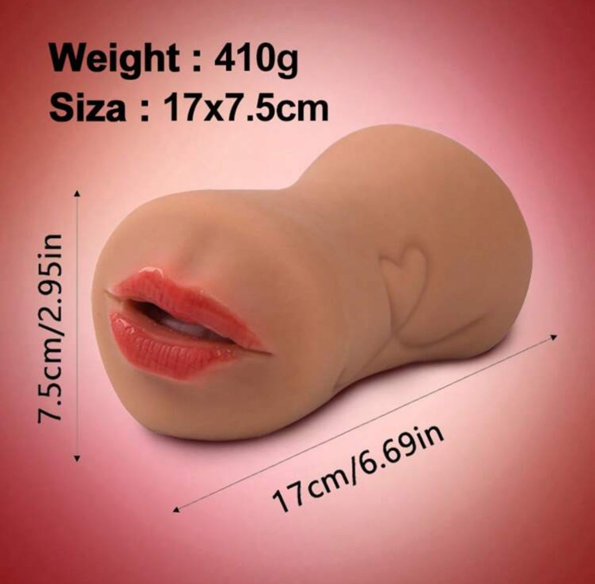 Masturbador doble (boca + vagina)
