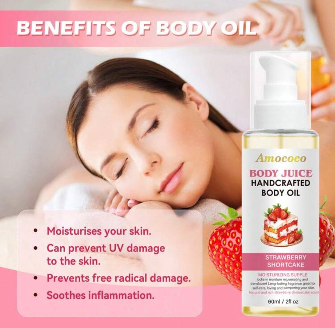 Body oil pastel de fresa