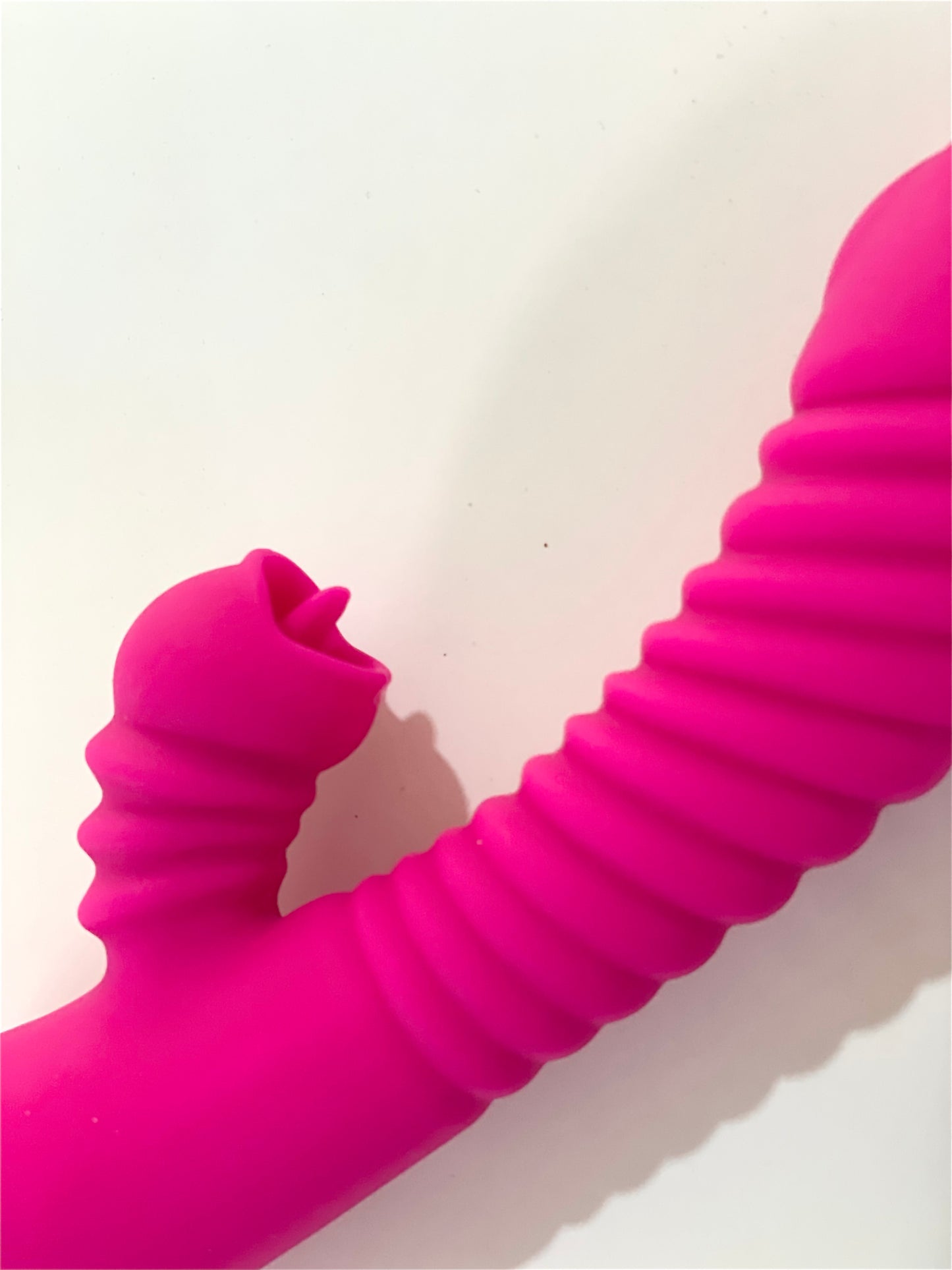 Dildo honey pink vibrador + estimular de clítoris