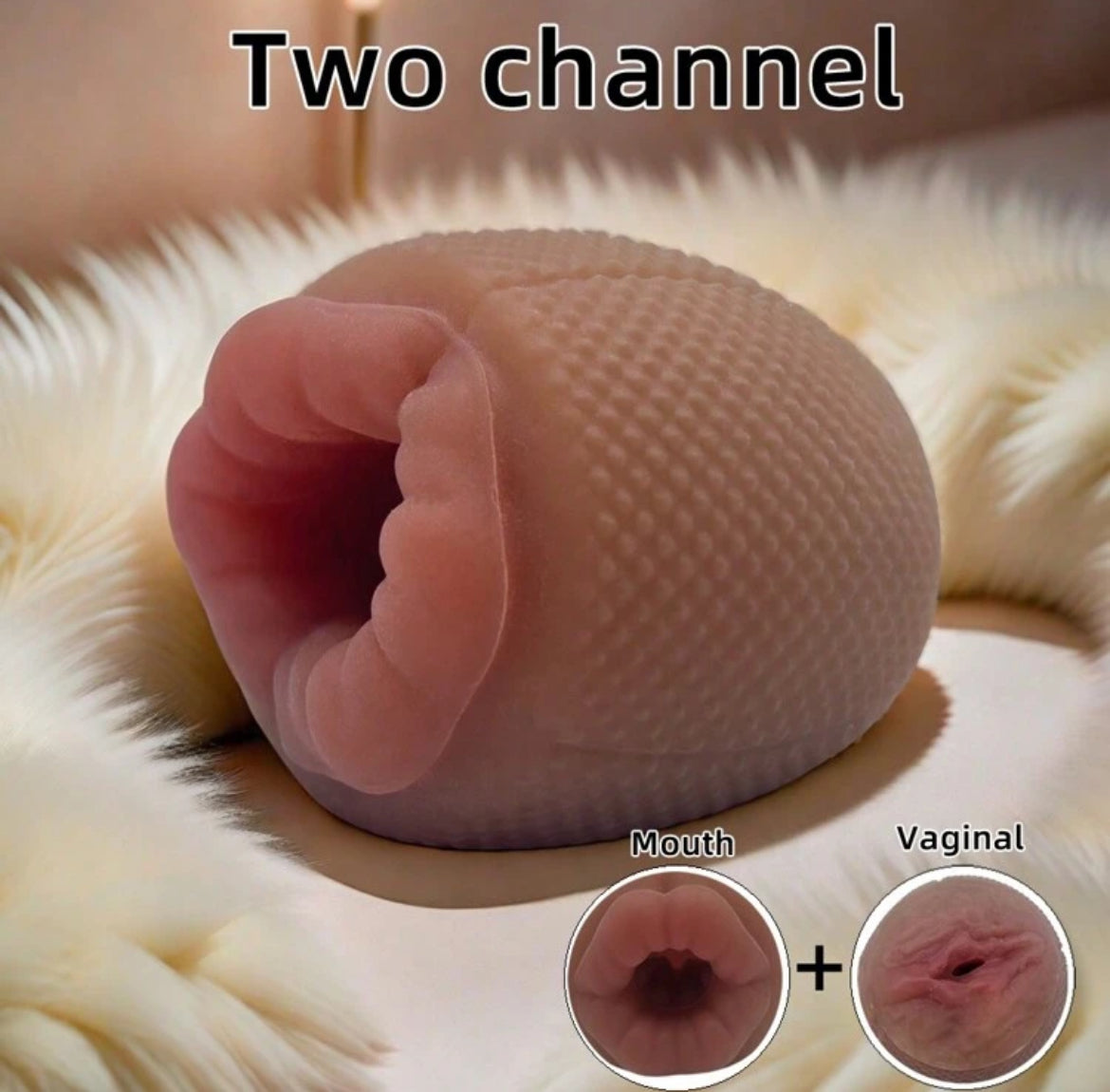 Copa globo de vagina + boca cinnamon. Masturbador masculino