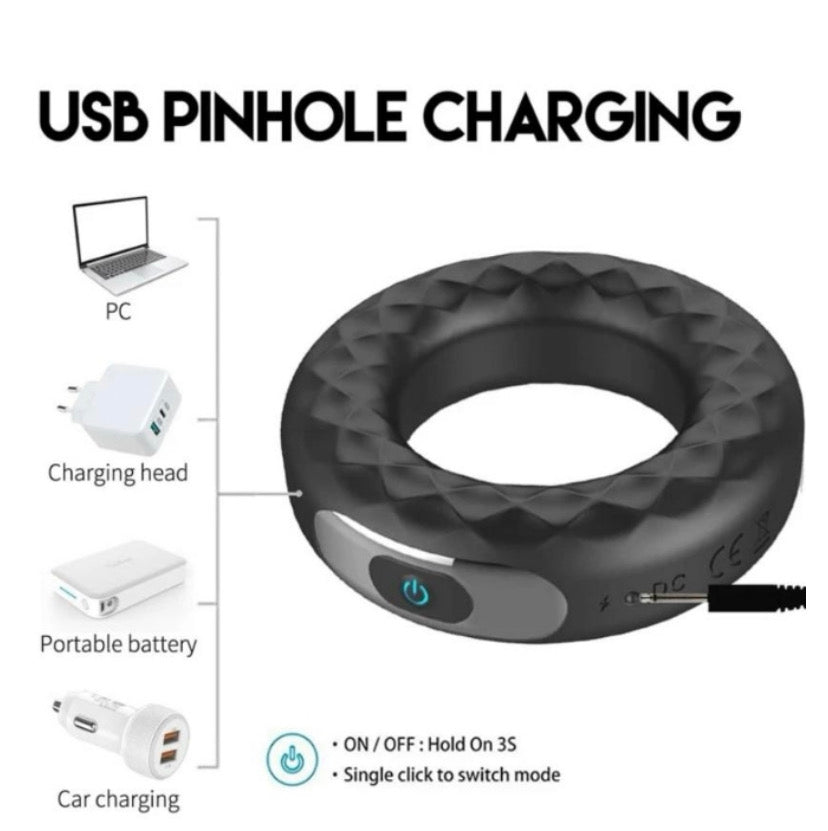 Anillo retardante con vibrador