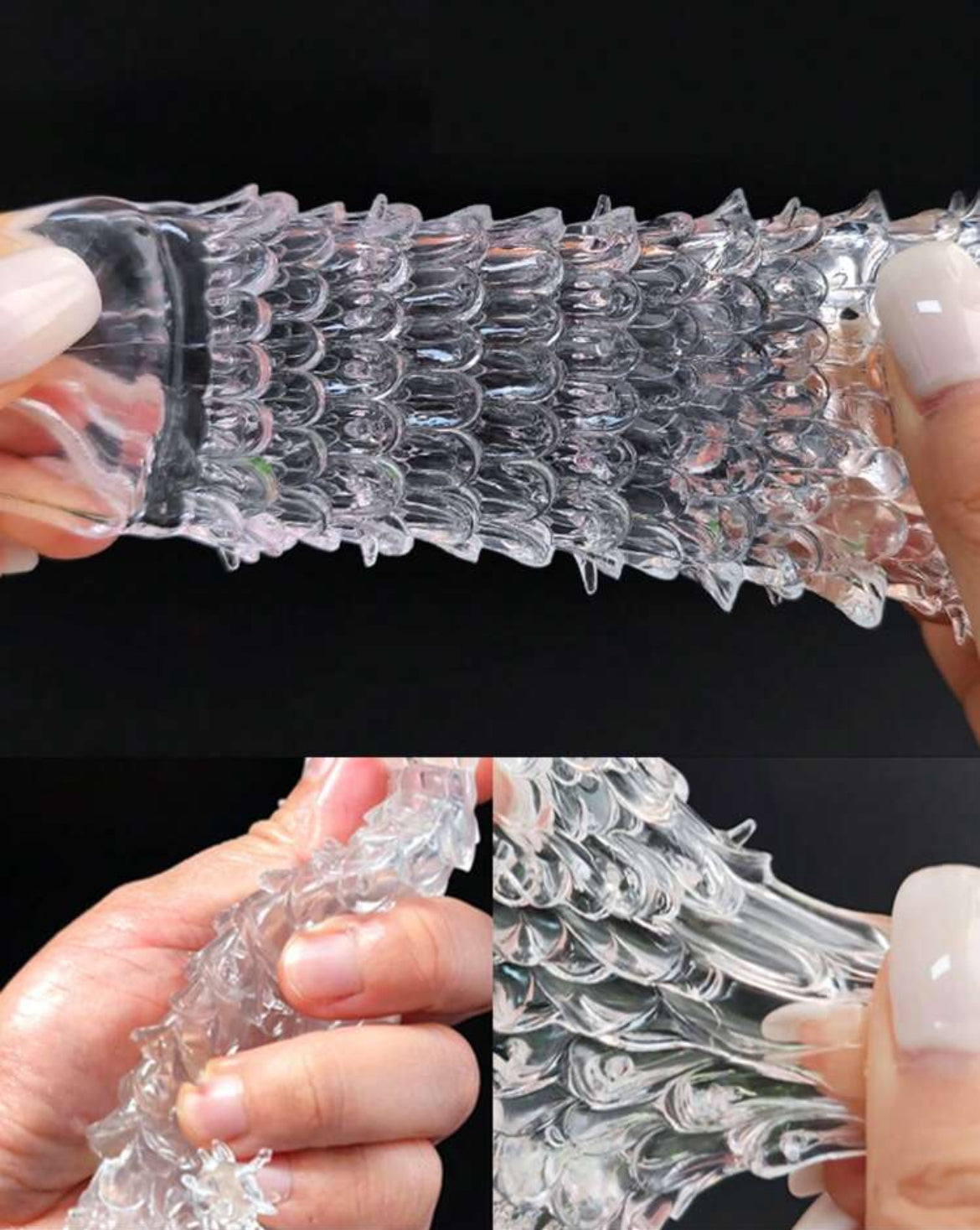 Funda mermaid texturizada para pene
