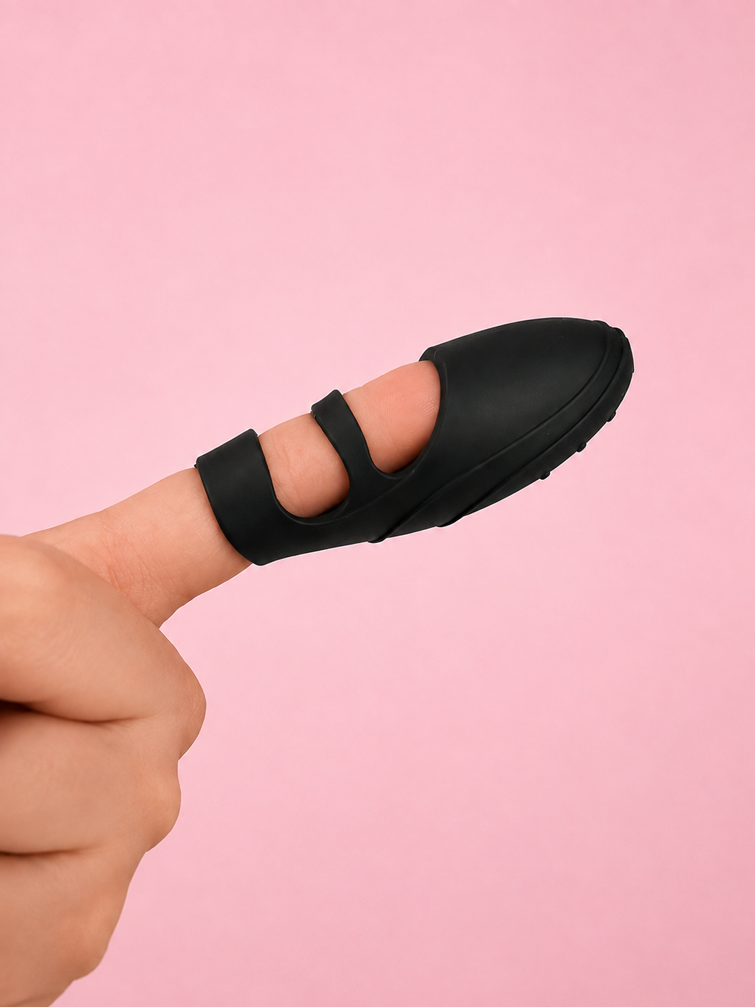 Masturbador de dedo con textura para elevar el placer