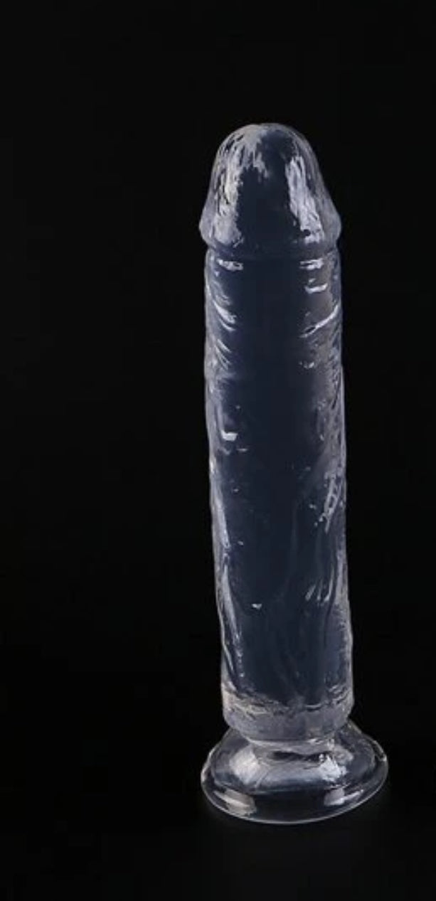 Jelly dildo L transparente de 21cm x 4cm