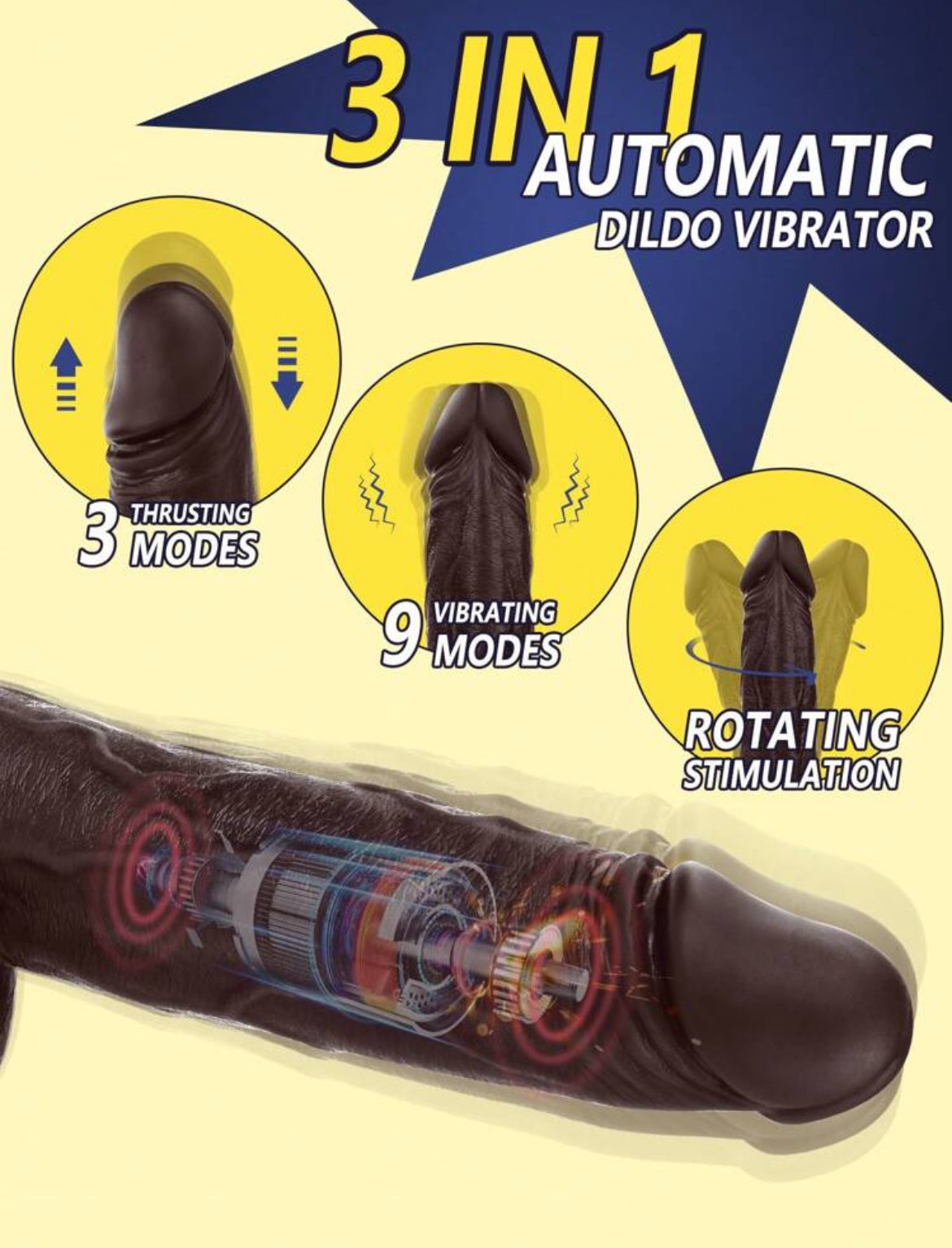 Big Nigga dildo automático XL