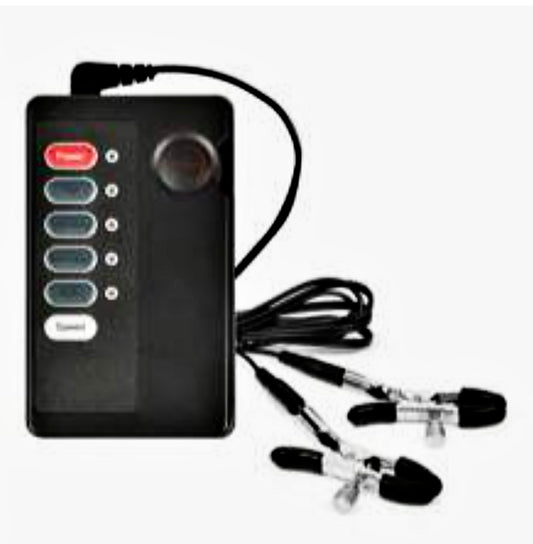 Juego de choques eléctricos para pezones (fetiche)