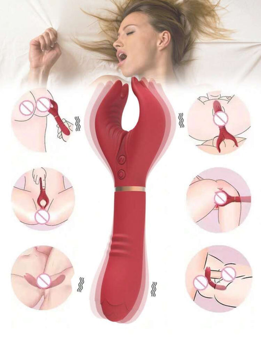 Multi estimulador + dildo + vibrador + abraza pezones