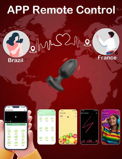 Plug anal bluetooth + vibrador