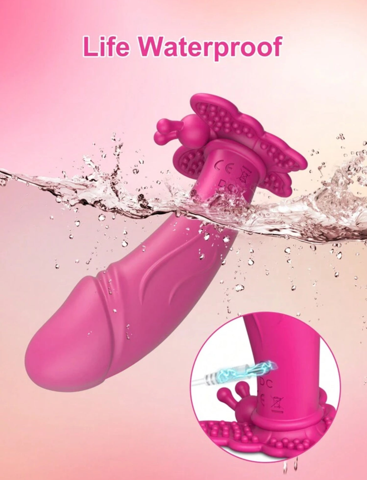 Butterly vibrador mini dildo