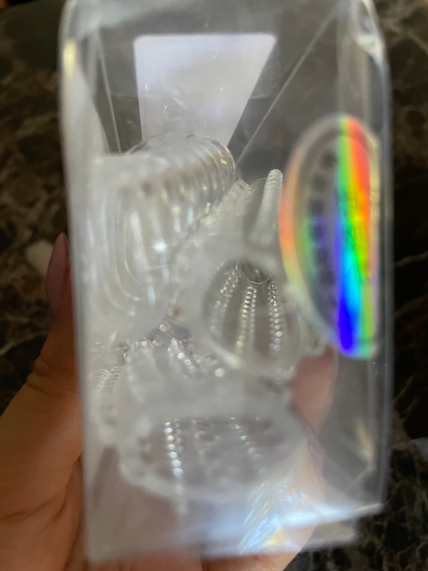 Set de 6 mini fundas jelly transparentes texturizadas