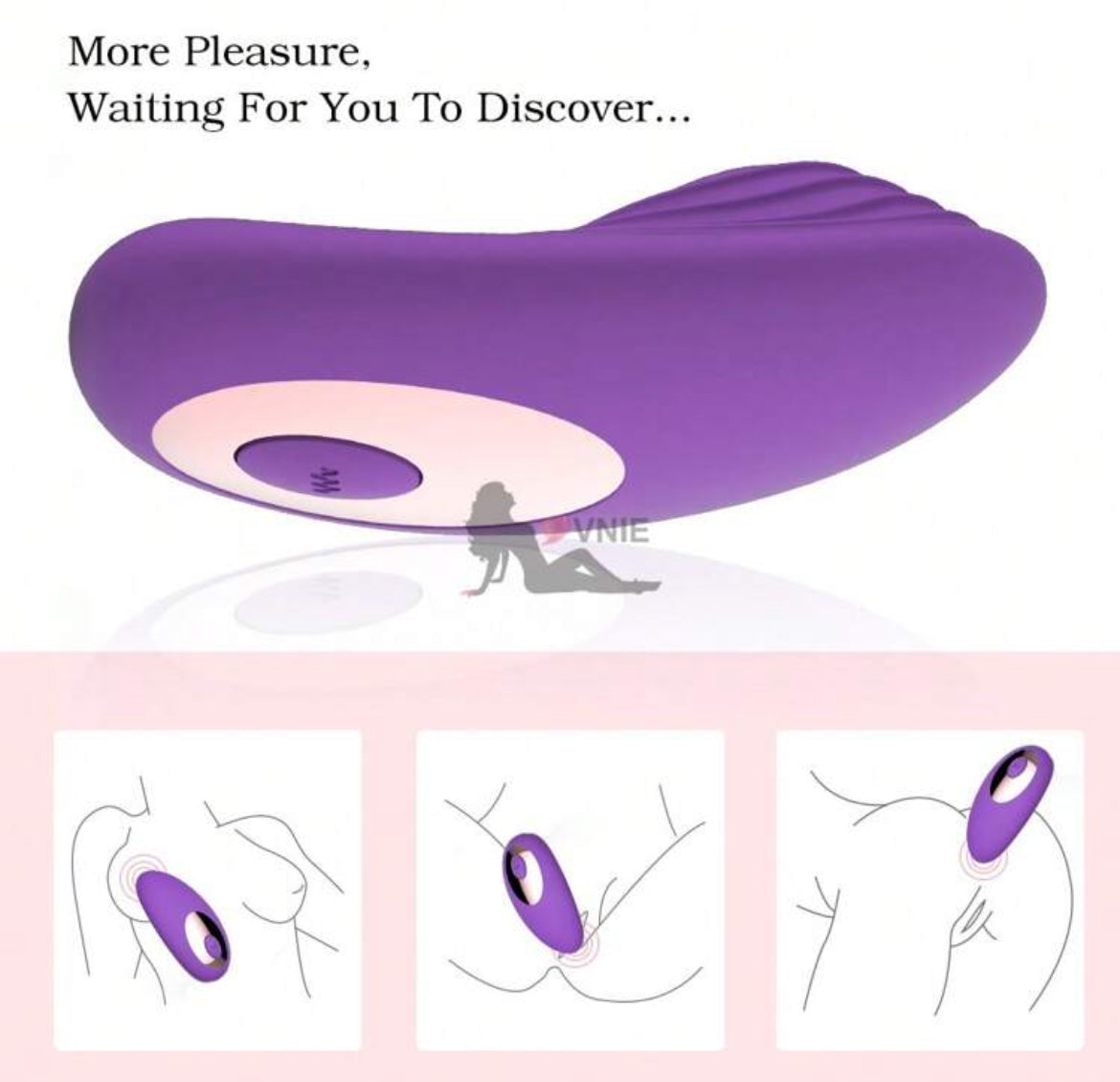 Vibrador purple in love con control remoto