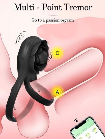 Rosa retardante con estimulador de clítoris