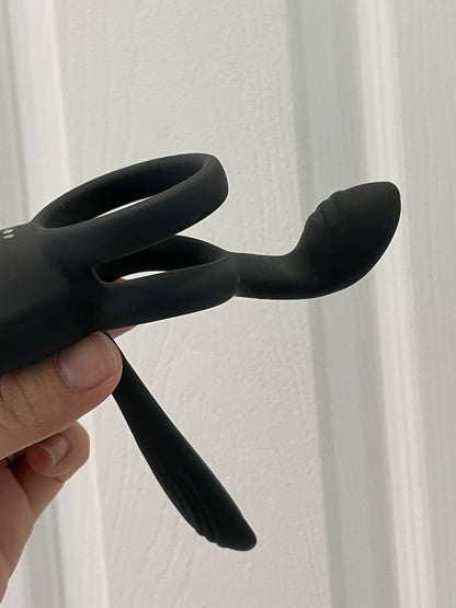 Opal retardante + estimulador anal + vibrador + estimulador de clítoris + control remoto