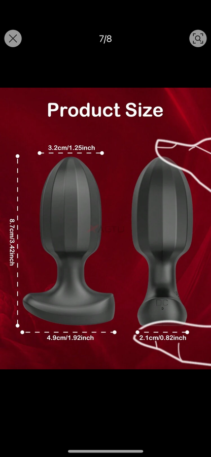 Plug anal bluetooth + vibrador