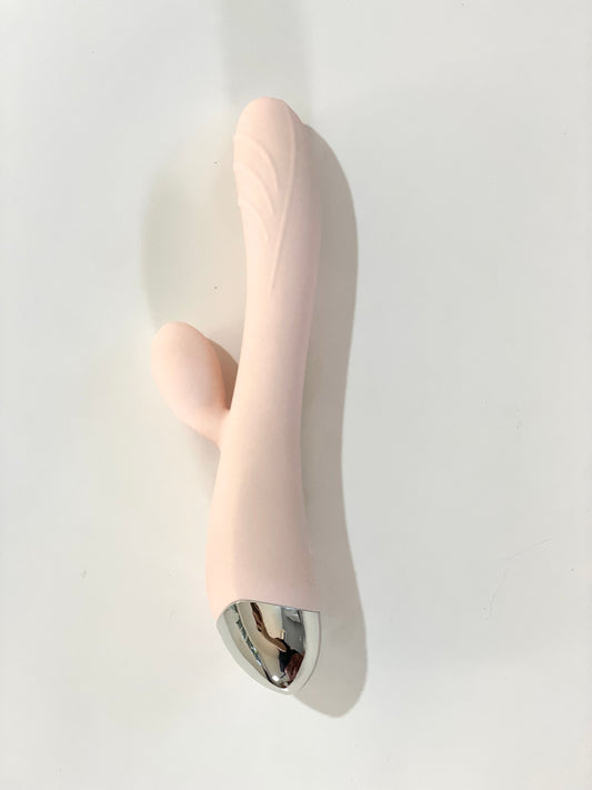 Dildo soft pink + vibrador + estimulador de clítoris