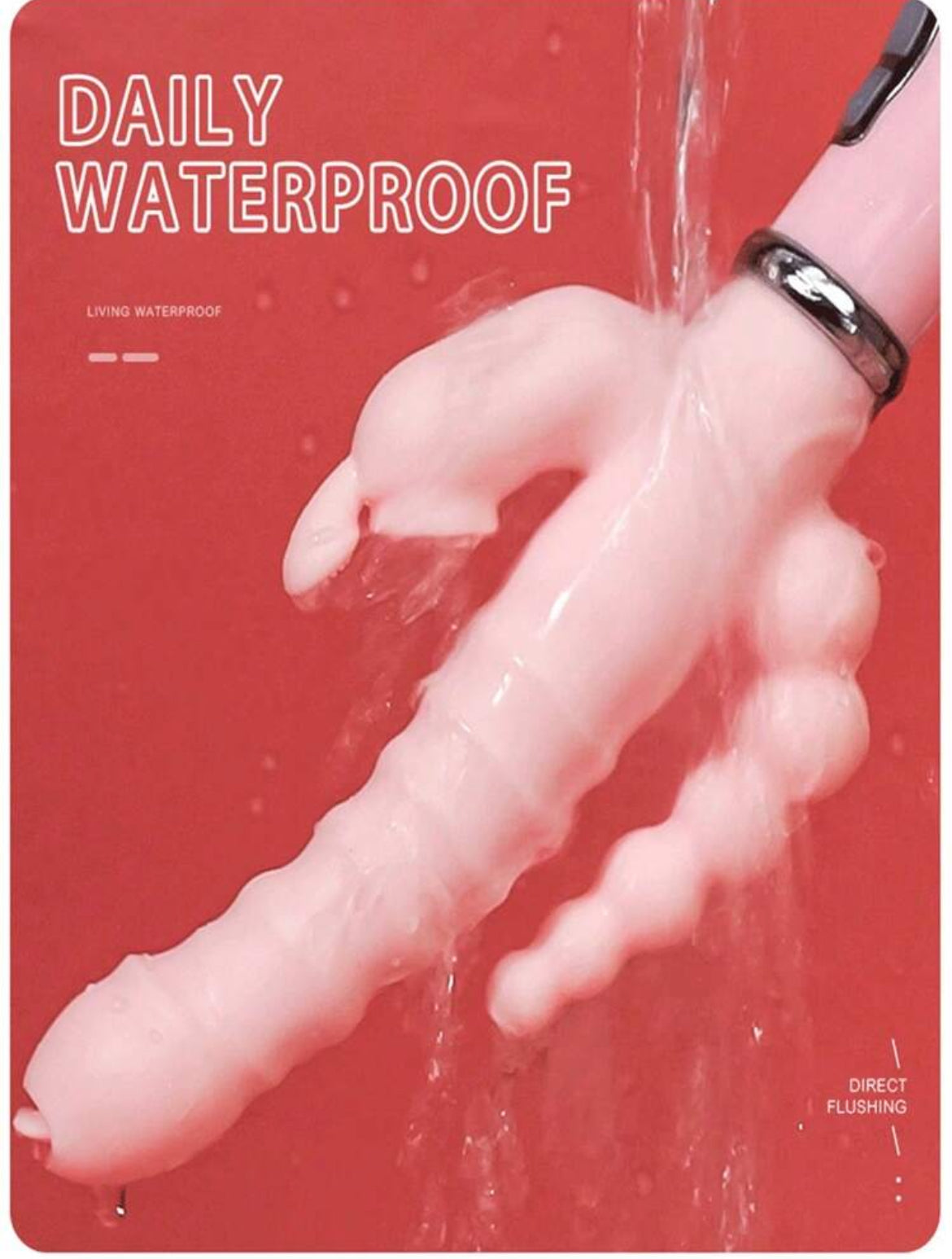 Baby lick 4 en 1 ( dildo + vibrador + estimula clit + estimula ano