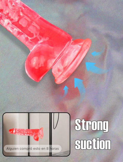 Jelly dildo cotton cake (18cm x 4cm)