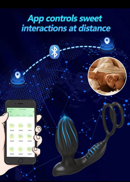 Retardante + plug gay con vibrador ( Bluetooth )