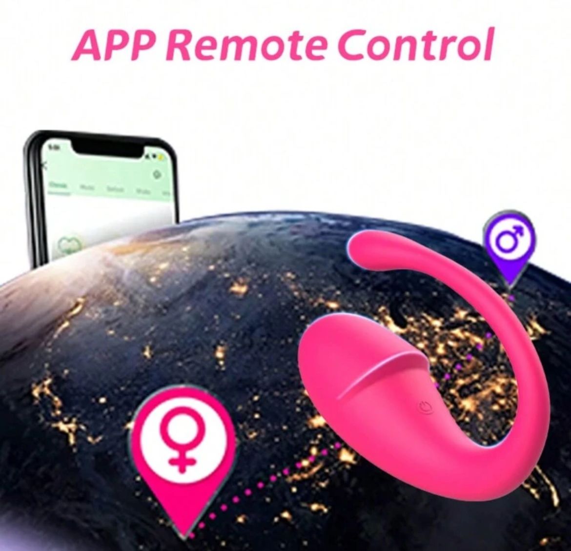 Vibrador Bluetooth pinky too much (larga distancia)