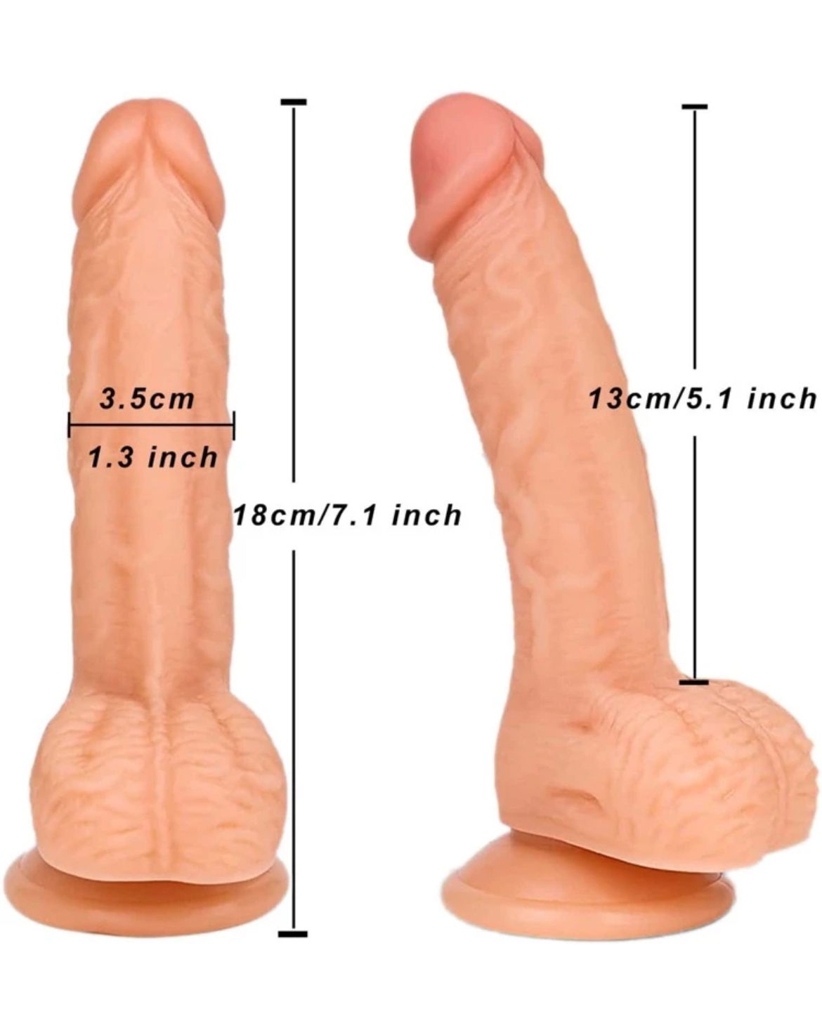 Dildo light skin (18cm)